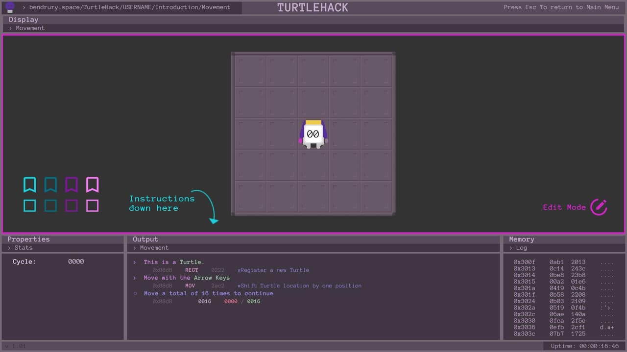 TurtleHack screenshot 2
