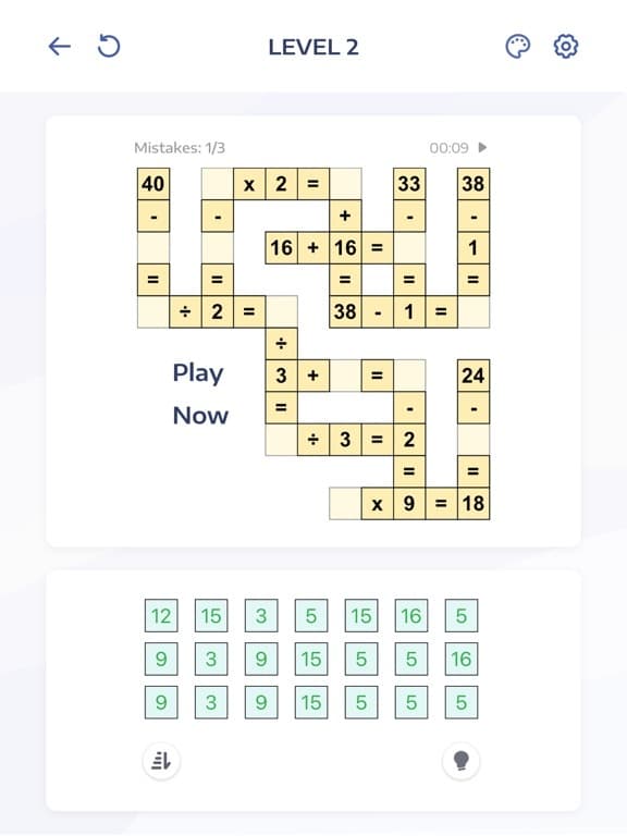Math Puzzle Games - Cross Math screenshot 3