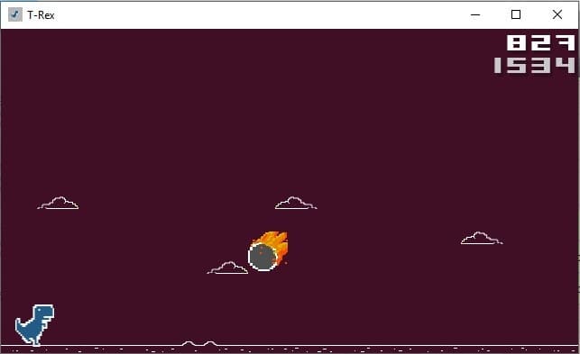 T-Rex Game (Web Version) screenshot 2