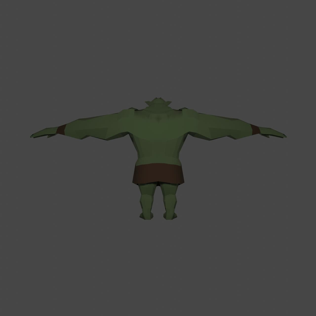 Lowpoly Troll 3D model FBX format