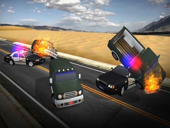 Police chase Car driving 3D simulator free screenshot 5