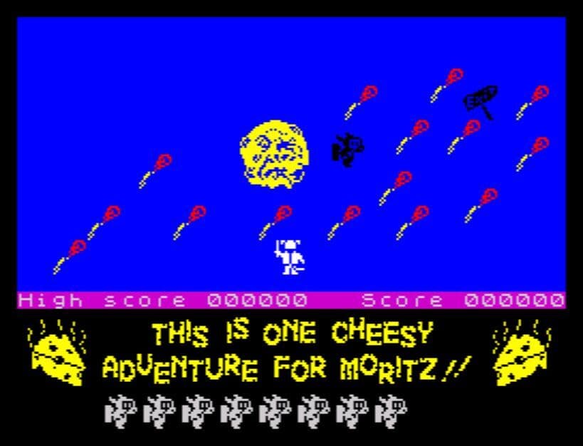 CHEESY CHASE: MORITZ AND THE MILDEWED MOON (128K) screenshot 5