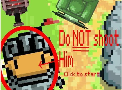 Dont shoot the man!