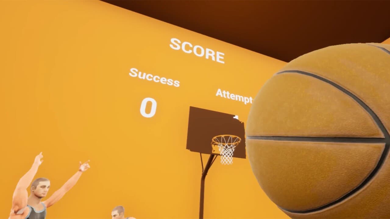 VR basketball shooting practice screenshot 4
