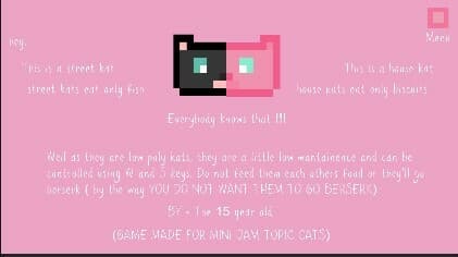 MEOW (Games made by a 15 Year old)