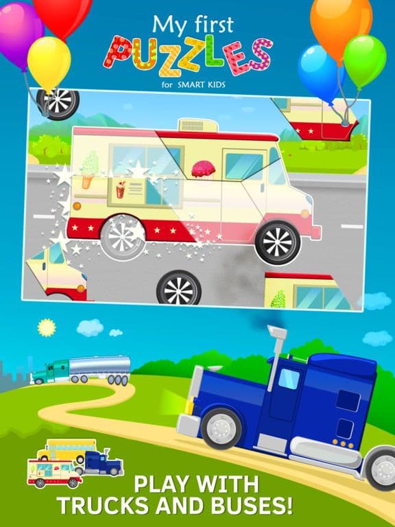 Vehicles Jigsaw Puzzles for Toddlers Free screenshot 4