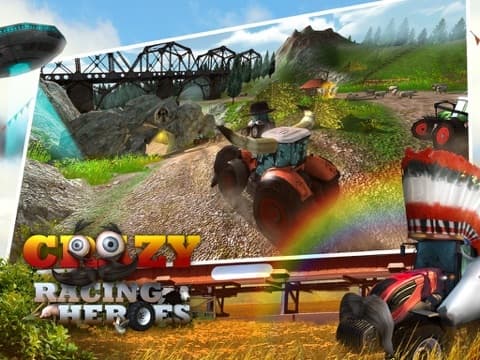A Crazy Racing Heroes Free: Fun Tractor Driving Derby 3D screenshot 4