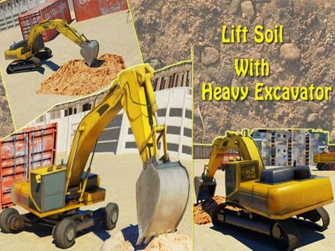 Excavator Simulator 3D - Drive Heavy Construction Crane A real parking simulation game screenshot 2