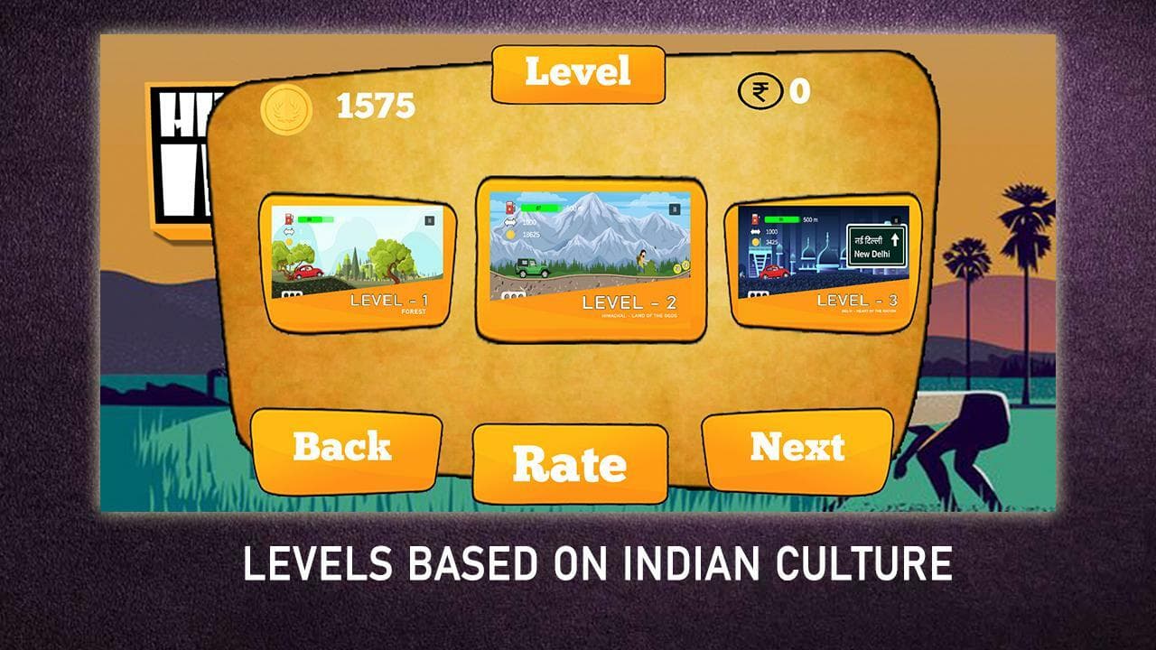 Hills Escape India - 2d Racing Game screenshot 3