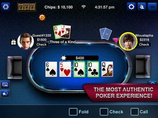 LIVE Poker 1 on 1 screenshot 2