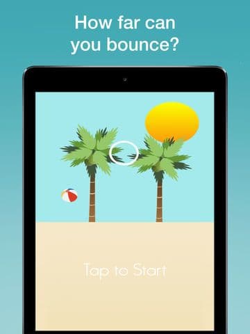 Summer Beach Ball Champion: Tap to Bounce, Avoid the Spikes! screenshot 2