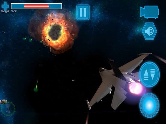 Jet Fighter Strike in 3D Space Warfare game screenshot 3