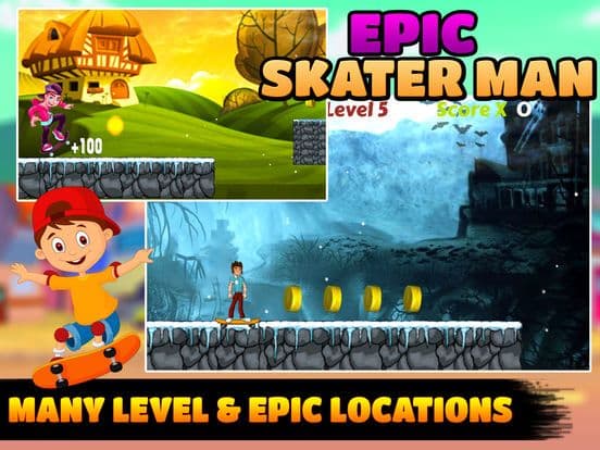 Epic Skater Man 3D screenshot 2