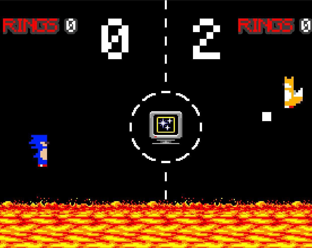 Pong with sonic physics screenshot 2