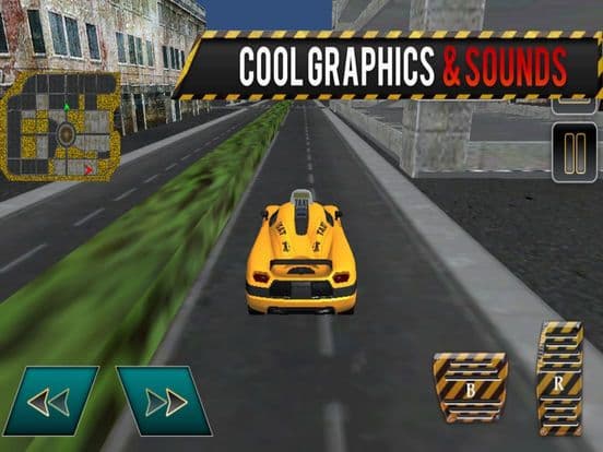 Sport Car Taxi Traffic