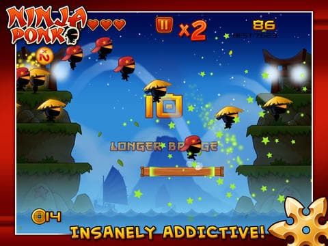 Ninja Ponk HD screenshot 3