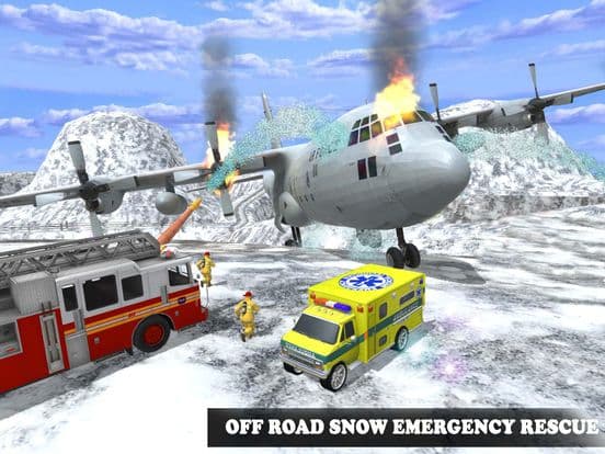Rescue Run: Offroad Snow Emergency Heroes screenshot 2