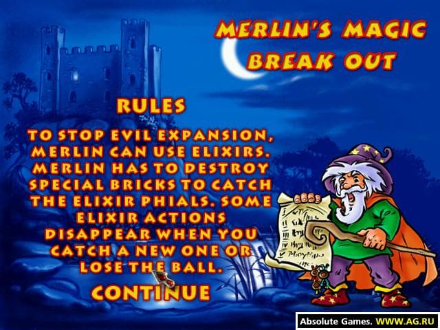 Merlins Magic Break Out screenshot 2