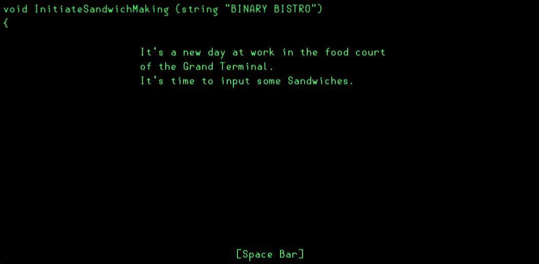 Binary Bistro screenshot 2