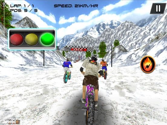 BMX Snow Bike Stunt Racing
