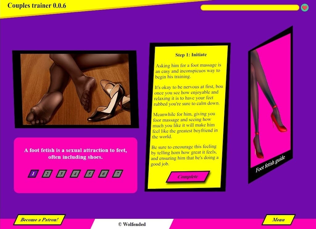 Couples trainer 0.0.8 (add story and kink list)