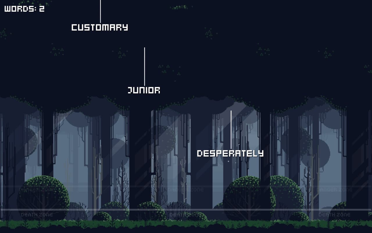 Falling words screenshot 6