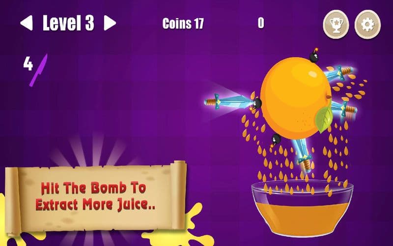 Juicy Knife Throw - Hit Splash screenshot 4