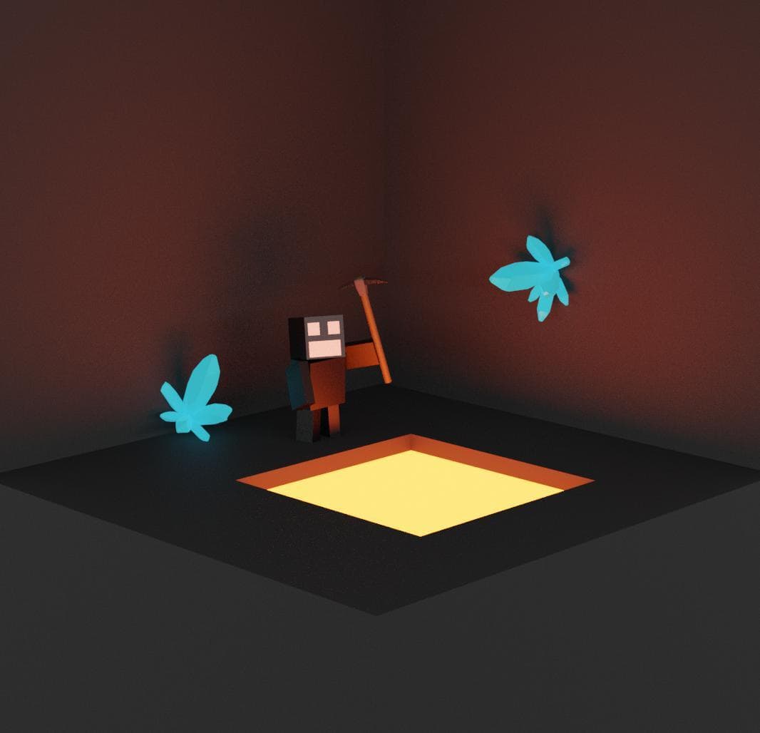 Mine Through Earth Concept