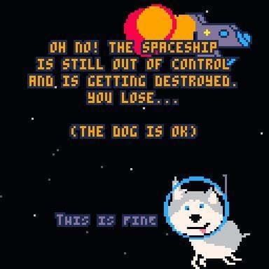 That day my dog flew a spaceship