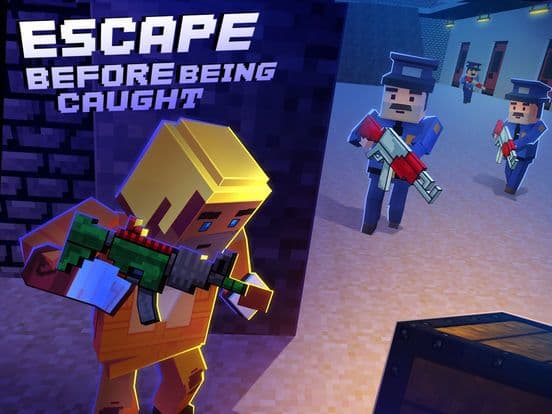 Alcatraz Prison Escape 3D Gangstar Pixel Break-out screenshot 2