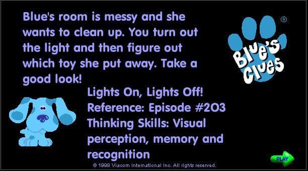 Blues Clues: Lights On, Lights Off screenshot 2