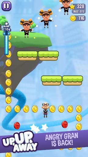 Angry Gran Up Up and Away - Jump screenshot 3