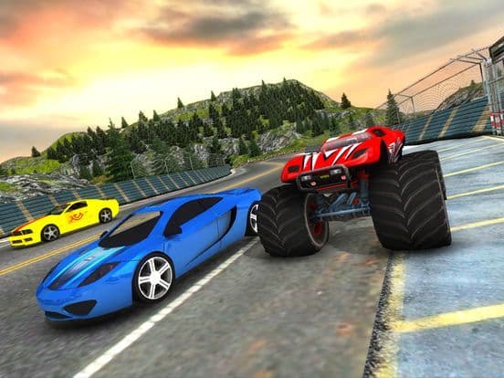 Crazy Car vs Monster Truck Racer 3D screenshot 5