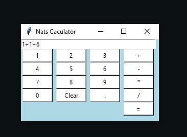 Python Caculator screenshot 2