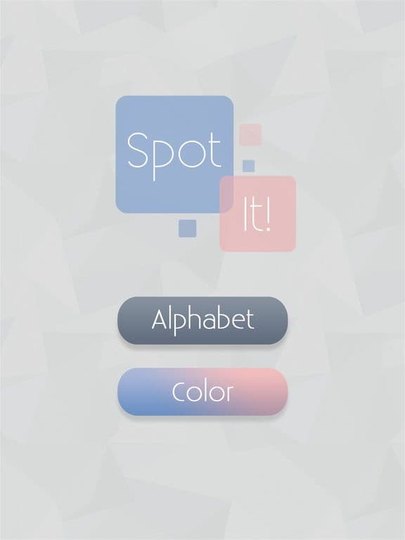 Spot It! – spot the color shade & different letter