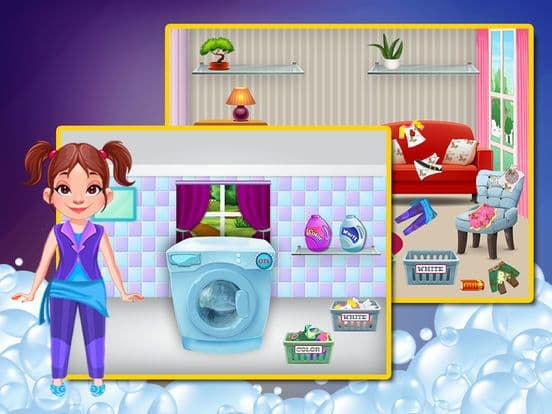 Home Laundry Girl Game screenshot 3