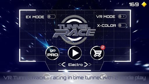 VR Tunnel Race Free (2 modes) screenshot 2