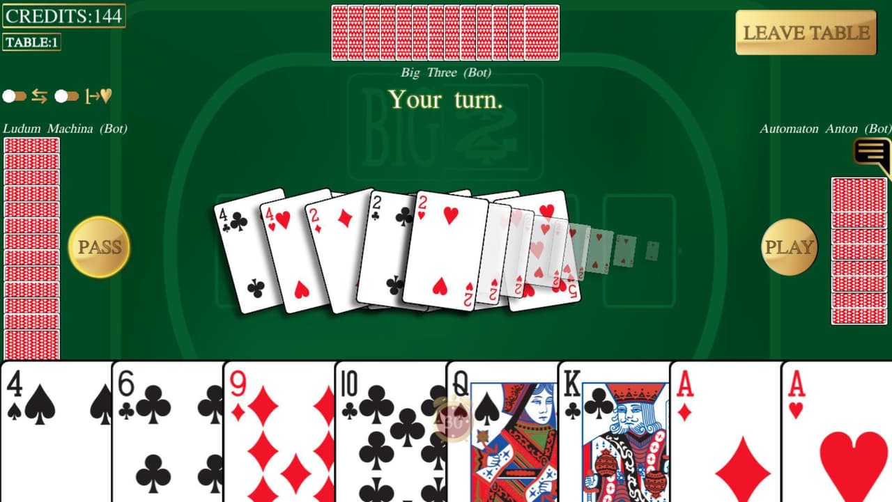 Multiplayer Big Two 大老二 鋤大弟 screenshot 3