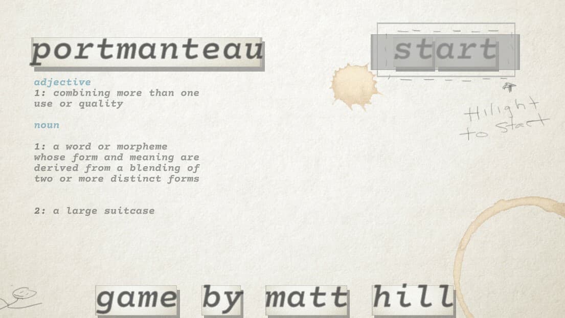 Portmanteau screenshot 2