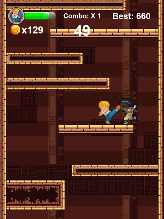Dungeon Fighter - 8 Bit Endless Kung Fu Fighting Game screenshot 3