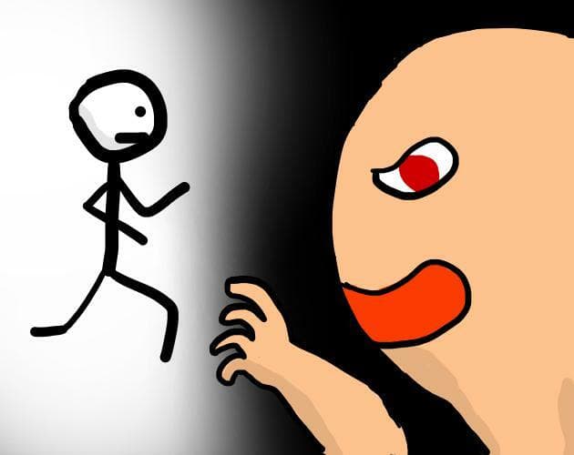 Stick man vs. Human