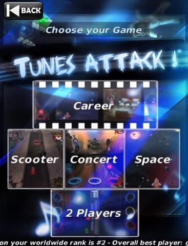 Tunes Attack ! Lite (for iPad) screenshot 2