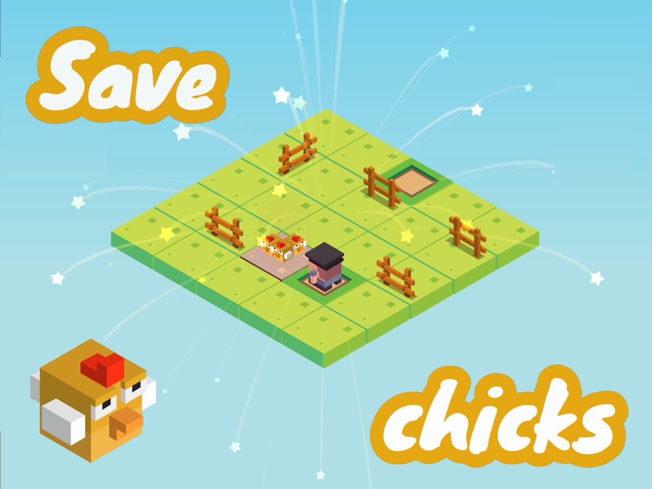 Zombie Puzzle: Save the Chicks. Zombie Catchers! screenshot 3