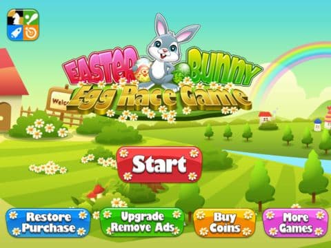 Easter Bunny Egg Hunt Run and Jump Collect them All