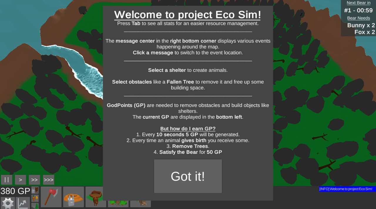 Student Project - Eco Sim screenshot 4