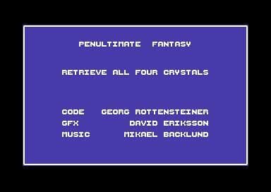 Penultimate Fantasy (C64 Cartridge) screenshot 2