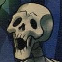 Goofy Scary Skeleton
