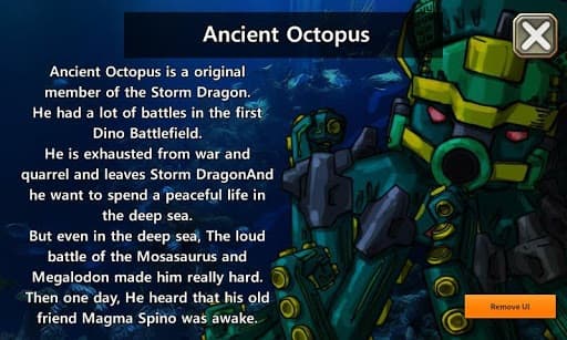 Dino Robot - Ancient Octopus screenshot 2