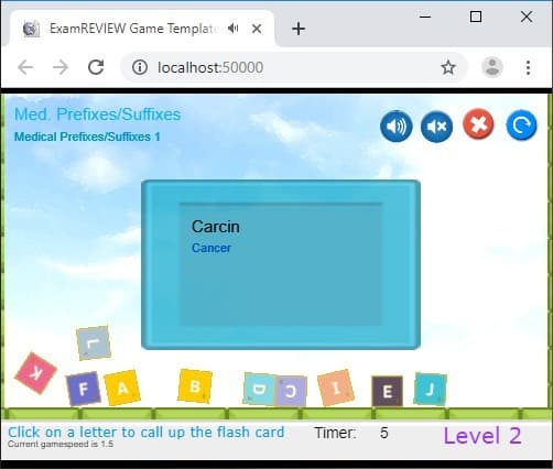 CramFLASH Common Medical Prefixes/Suffixes 30 Random Flashcards App screenshot 2