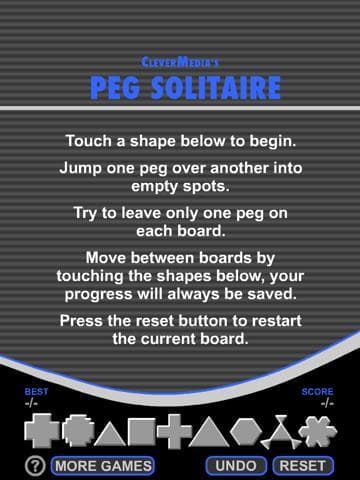 Peg Solitaire by CleverMedia screenshot 6